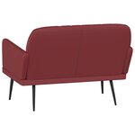 vidaXL Banc Rouge bordeaux 107x80x81 cm Similicuir
