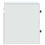 vidaXL Cabinet de chevet mural 2 pièces Blanc 33 x 34 5 x 40 cm