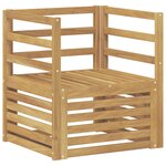 vidaXL Canapé d’extérieur Bois d'Acacia Massif Blanc