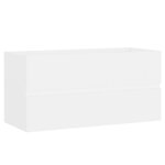 vidaXL Armoire d'évier Blanc 90x38 5x45 cm Bois d'ingénierie