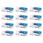 Gomme plastique Eraser 6 x 2 2 cm blanche x 12 A PLUS