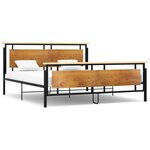 vidaXL Cadre de lit sans matelas métal 180x200 cm