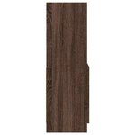 vidaXL Buffet haut chêne marron 92x33x100 cm bois d'ingénierie
