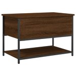 vidaXL Banc de rangement chêne marron 70x42 5x47 cm bois d'ingénierie