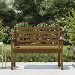 vidaXL Banc de jardin marron miel 109x48x91 5 cm bois de pin massif
