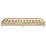 vidaXL Cadre de lit Sonoma 137 x 190 cm Bois d'ingénierie