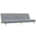 vidaXL Ensemble de canapés 2 Pièces gris clair tissu