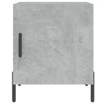 vidaXL Tables de chevet 2 Pièces gris béton 40x40x50 cm bois d’ingénierie
