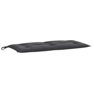 vidaXL Coussin de banc de jardin anthracite mélangé 100x50x7 cm tissu