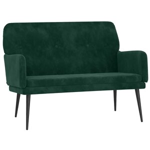 vidaXL Banc Vert foncé 108x79x79 cm Velours