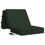 vidaXL Canapé-lit pliable 90 x 67 x 45 cm Vert foncé