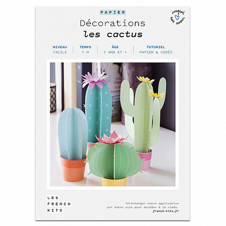 FRENCH KITS-French'Kits - Décoration - Les cactus-Kit créatif fabriqué avec amour en France