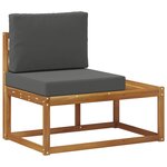 vidaXL Ensemble de canapés d'extérieur 5 Pièce Naturel et Anthracite