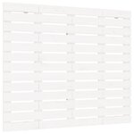 vidaXL Tête de lit murale Blanc 126x3x91 5 cm Bois massif de pin
