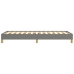 vidaXL Cadre de lit sans matelas gris foncé 100x200 cm tissu