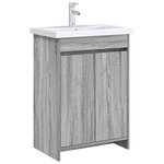vidaXL Meuble sous lavabo de salle de bain Sonoma gris