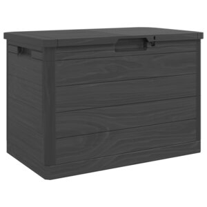 vidaXL Boîte à coussins d'extérieur anthracite 77 5x44 5x53 cm PP