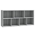 vidaXL Armoire à livres Sonoma gris 50x25x106 cm