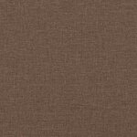 vidaXL Coussins de siège 2 Pièces Marron Ø60 x 21 cm tissu