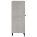 vidaXL Buffet Gris béton 34 5x34x90 cm Bois d'ingénierie