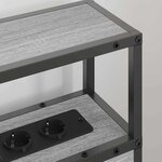 vidaXL Tête de lit de rangement Sonoma gris 100 cm Bois d'ingénierie