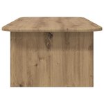vidaXL Table basse Chêne artisanal 93 x 53 x 33 cm Bois d'ingénierie