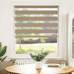 vidaXL Store zèbre marron sable largeur du tissu 110 9 cm polyester