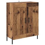vidaXL Buffet Bois Ancien 69 5 x 34 x 90 cm Bois d'ingénierie et fer