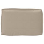 vidaXL Set de coussins de palette 3 Pièces Taupe 120 x 80 x 12 cm