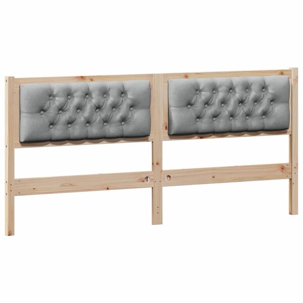 vidaXL Tête de lit Marron et gris clair 160 cm Bois massif en pin