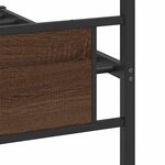 vidaXL Cadre de lit sans matelas chêne marron 100x200 cm