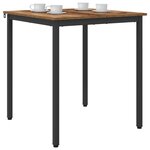 vidaXL Table de salle à manger / Table de repas MÉTAL