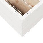 vidaXL Jardinière blanc 70x70x49 5 cm bois de pin massif