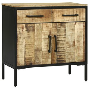 vidaXL Buffet 70x35x70 cm Bois brut solide Mangue