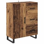 vidaXL Buffet Bois Ancien 69 5 x 34 x 90 cm Bois d'ingénierie et fer