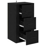 vidaXL Buffet avec tiroir Chêne noir 40 x 33 x 70 cm Bois d'ingénierie