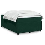 vidaXL Sommier à lattes de lit avec matelas vert foncé 120x190 cm