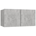 vidaXL Ensemble de meubles TV 6 Pièces Gris béton Bois d'ingénierie