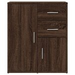 vidaXL Buffets 2 Pièces chêne marron 60x31x70 cm bois d'ingénierie