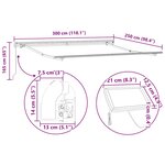 vidaXL Store rétractable Rouge with Rouge 300 x 250 cm Rouge