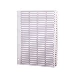 Intercalaires Imprimés À Touches Plastifiées - 100 Touches 1 À 100 - A4 - Blanc - Exacompta