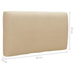 Vidaxl salon de jardin palette 4 pièces et coussins pin imprégné de blanc
