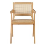 Chaise de salle à manger bambou rotin 79 x 50 x 50 cm naturel 03_0009198