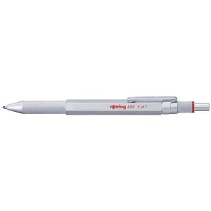Stylo multifonction 3 en 1 argent ROTRING