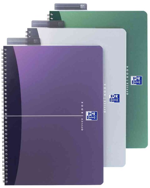 Cahier 'OFFICE' Reliure intégrale A4 Quadrillé 50 F 90g Couv. Aléatoire OXFORD