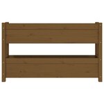 vidaXL Jardinière Marron miel 112x25x66 cm Bois massif de pin