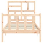 vidaXL Cadre de lit sans matelas bois de pin massif