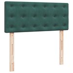 vidaXL Sommier à lattes de lit avec matelas vert foncé 120x190 cm