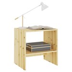 vidaXL Tables de chevet 2 Pièces 40x30 5x40 cm Bois de sapin massif