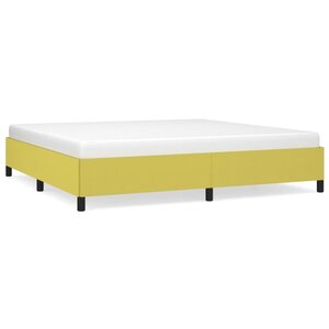 vidaXL Cadre de lit sans matelas vert 200x200 cm tissu